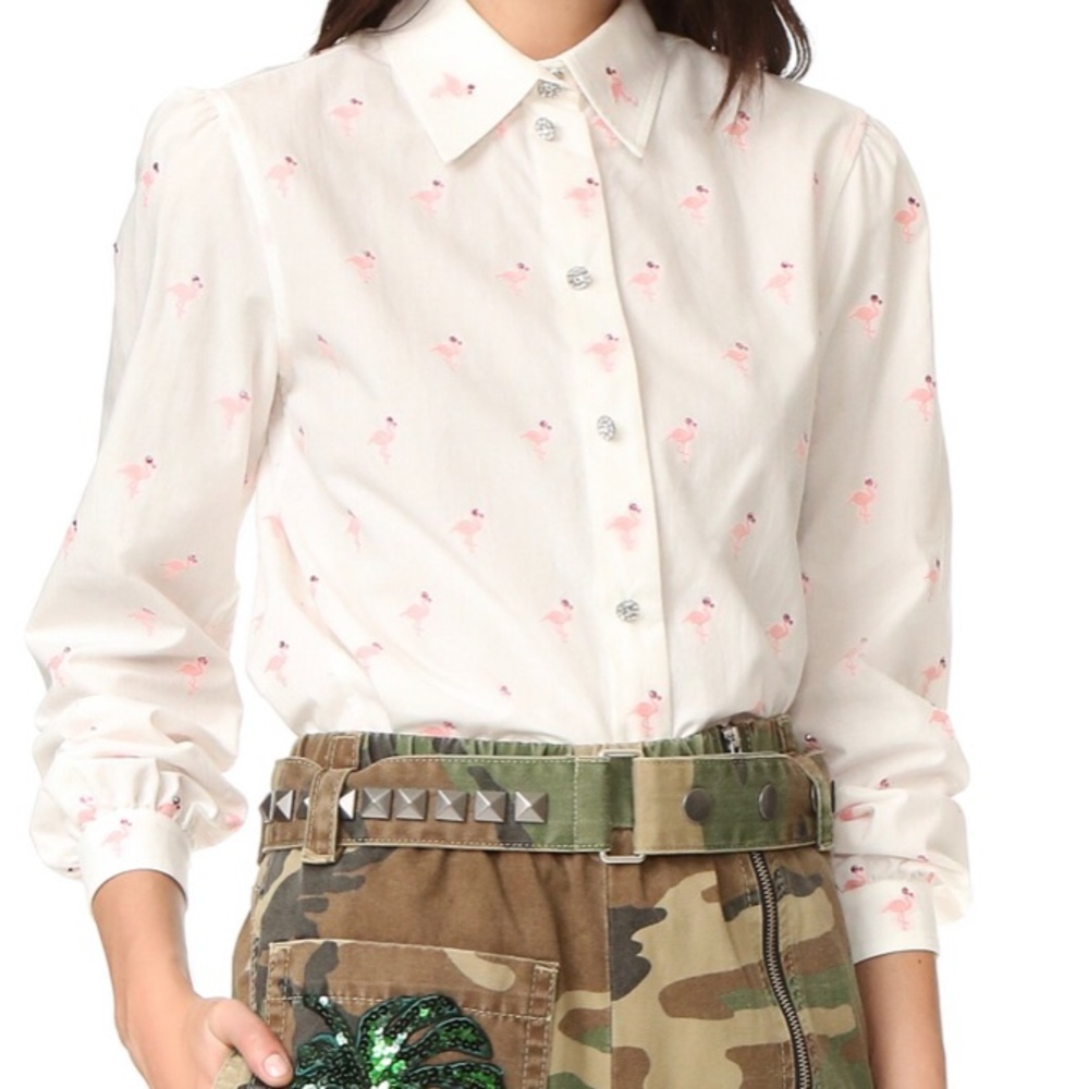 Marc Jacobs cotton shirt with crystals